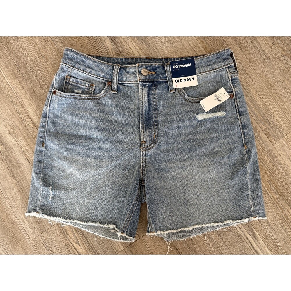 Old Navy NWT High Rise OG Straight Denim Shorts Size 8